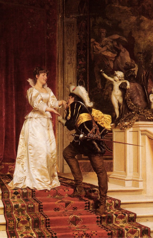 The handsome nobleman and his lady by Frederic Soulacroix
